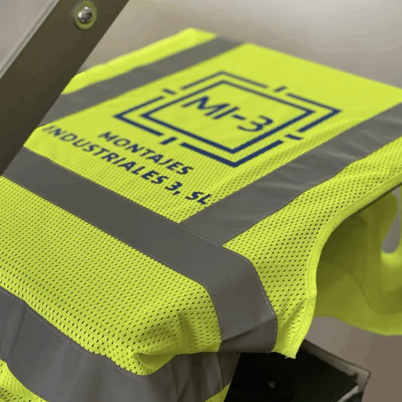 Chaleco de alta visibilidad personalizado para empresa
