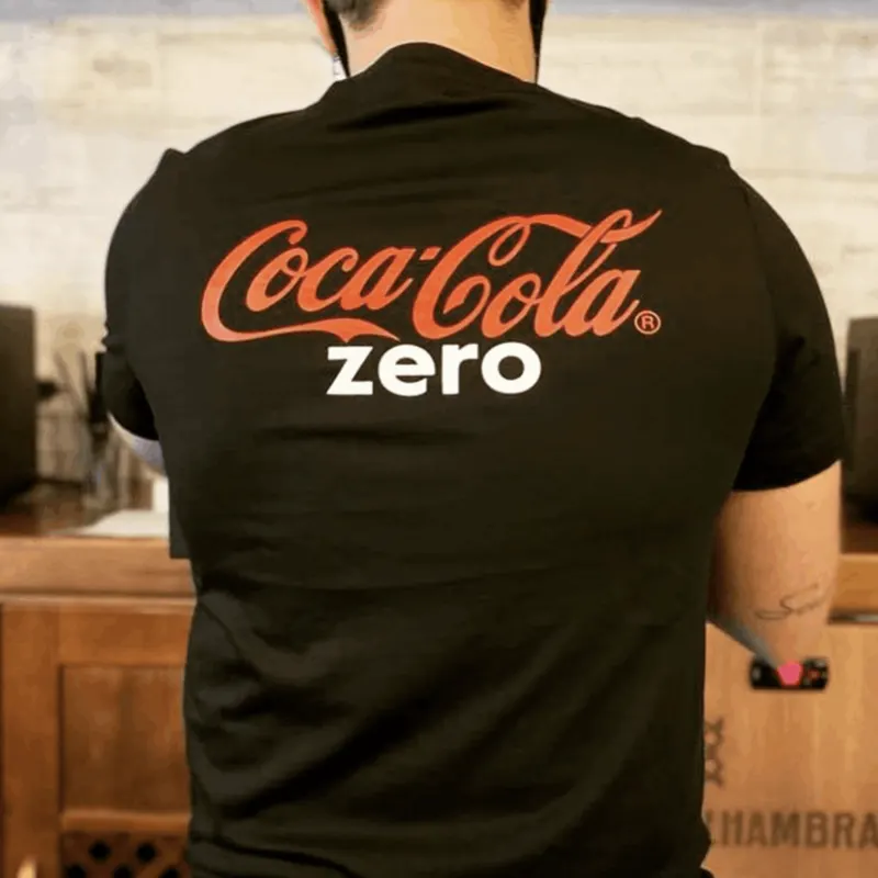 Polo de trabajo con logotipo serigrafiado