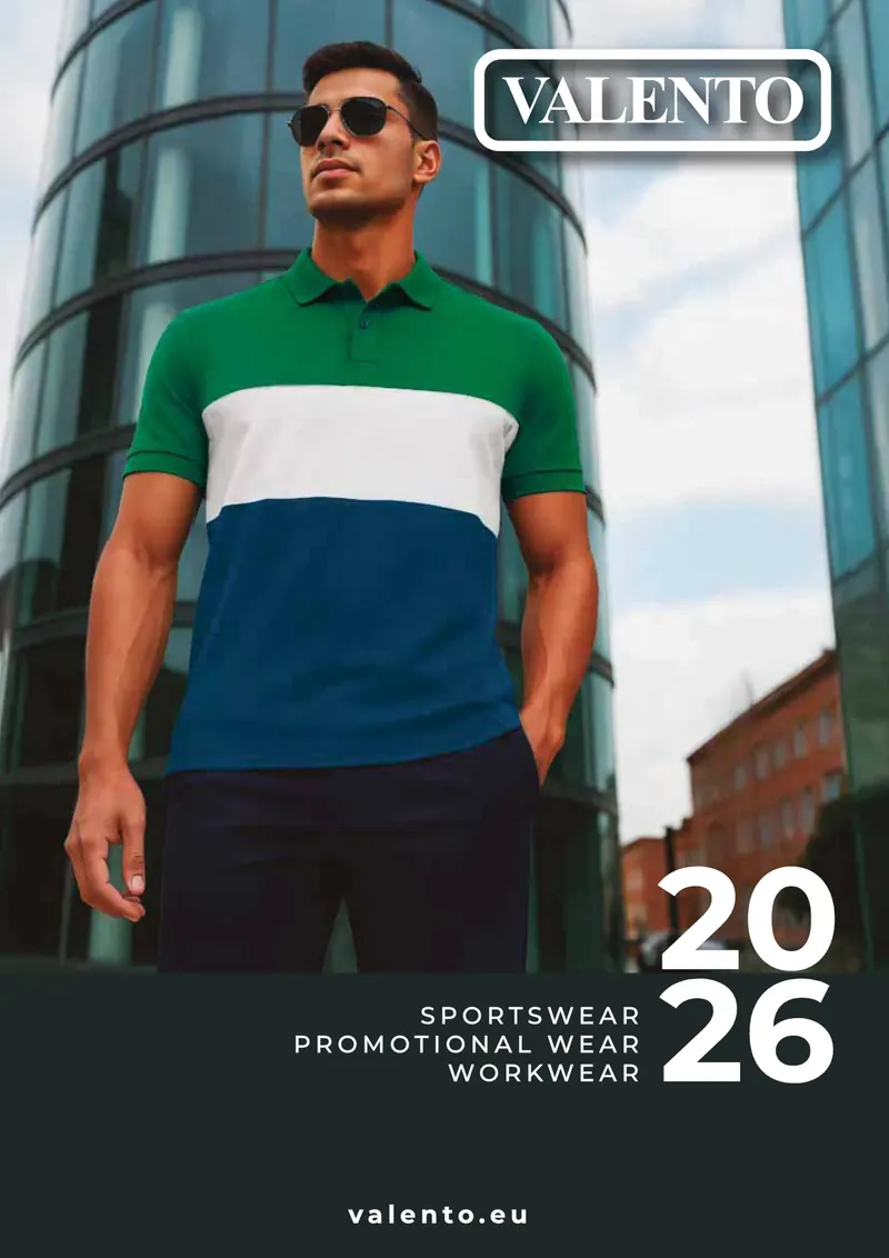 Portada del catálogo Sportswear y promocional 2026 de Valento