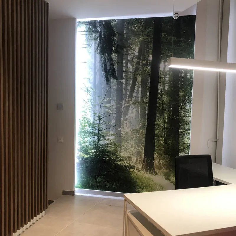 Espacio interior personalizado con vinilo